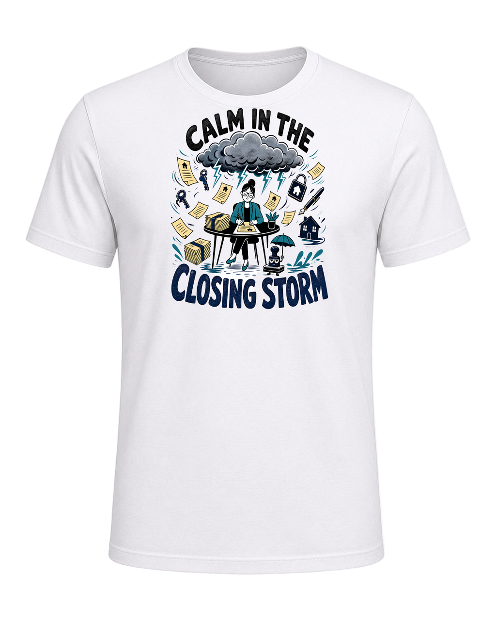CALM IN THE CLOSING STORM — White