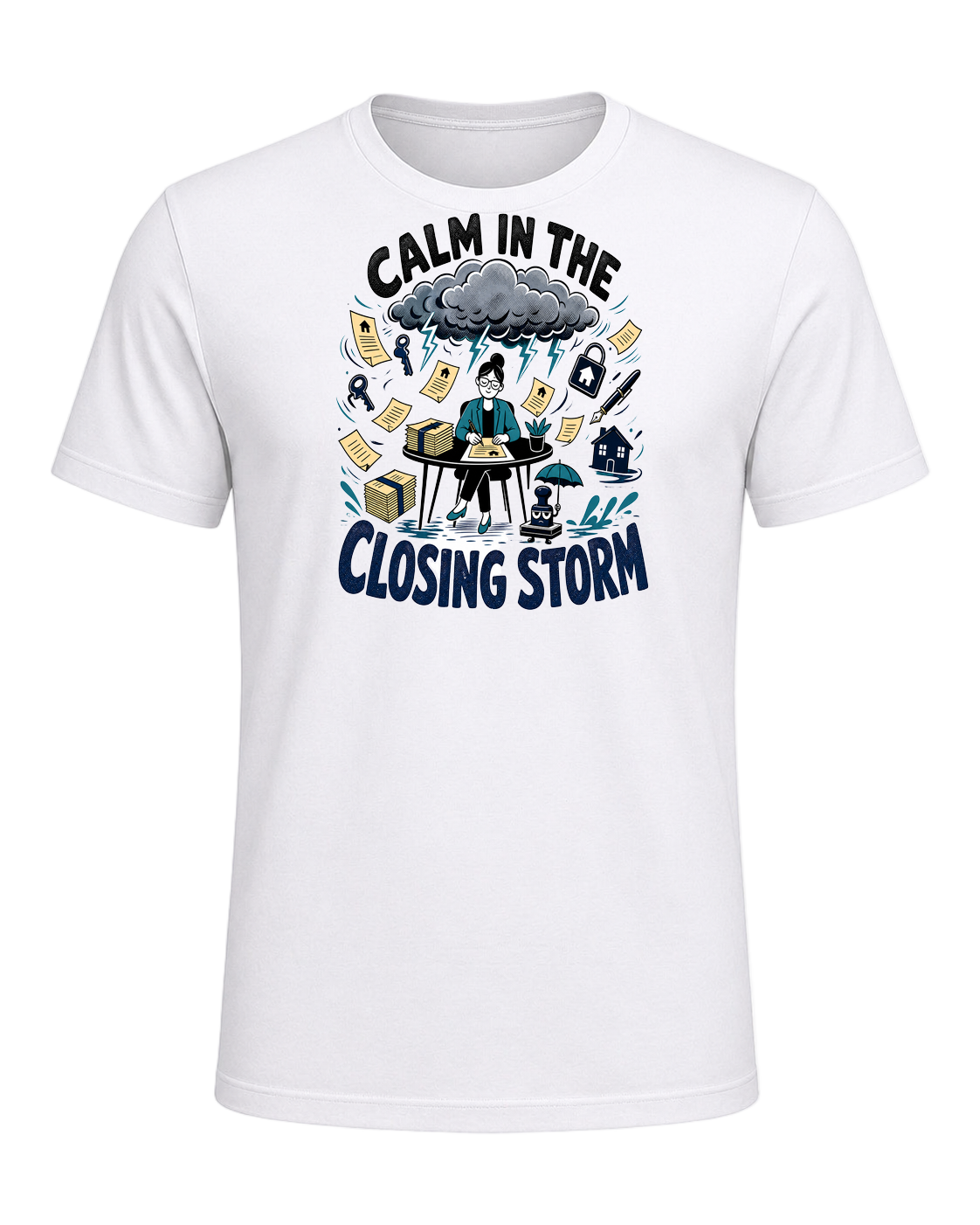 CALM IN THE CLOSING STORM — White