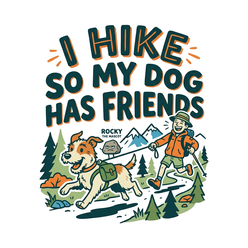 I HIKE SO MY DOG HAS FRIENDS