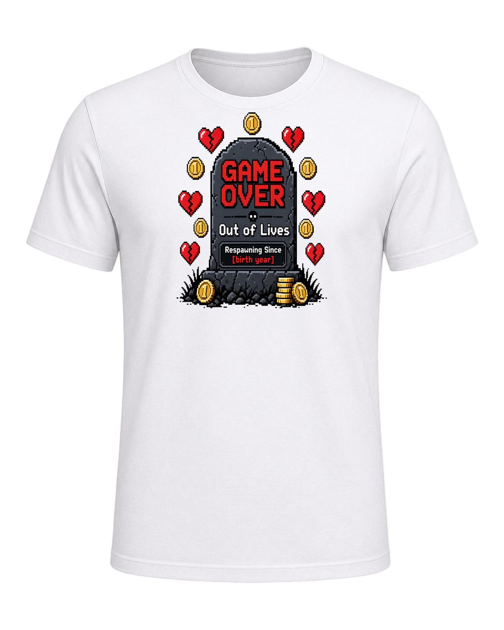 Game Over Humor — White