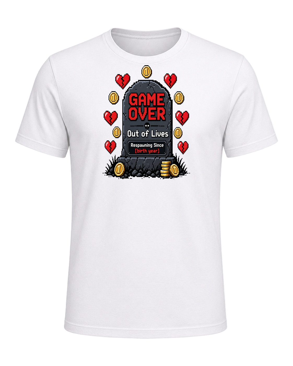 Game Over Humor — White