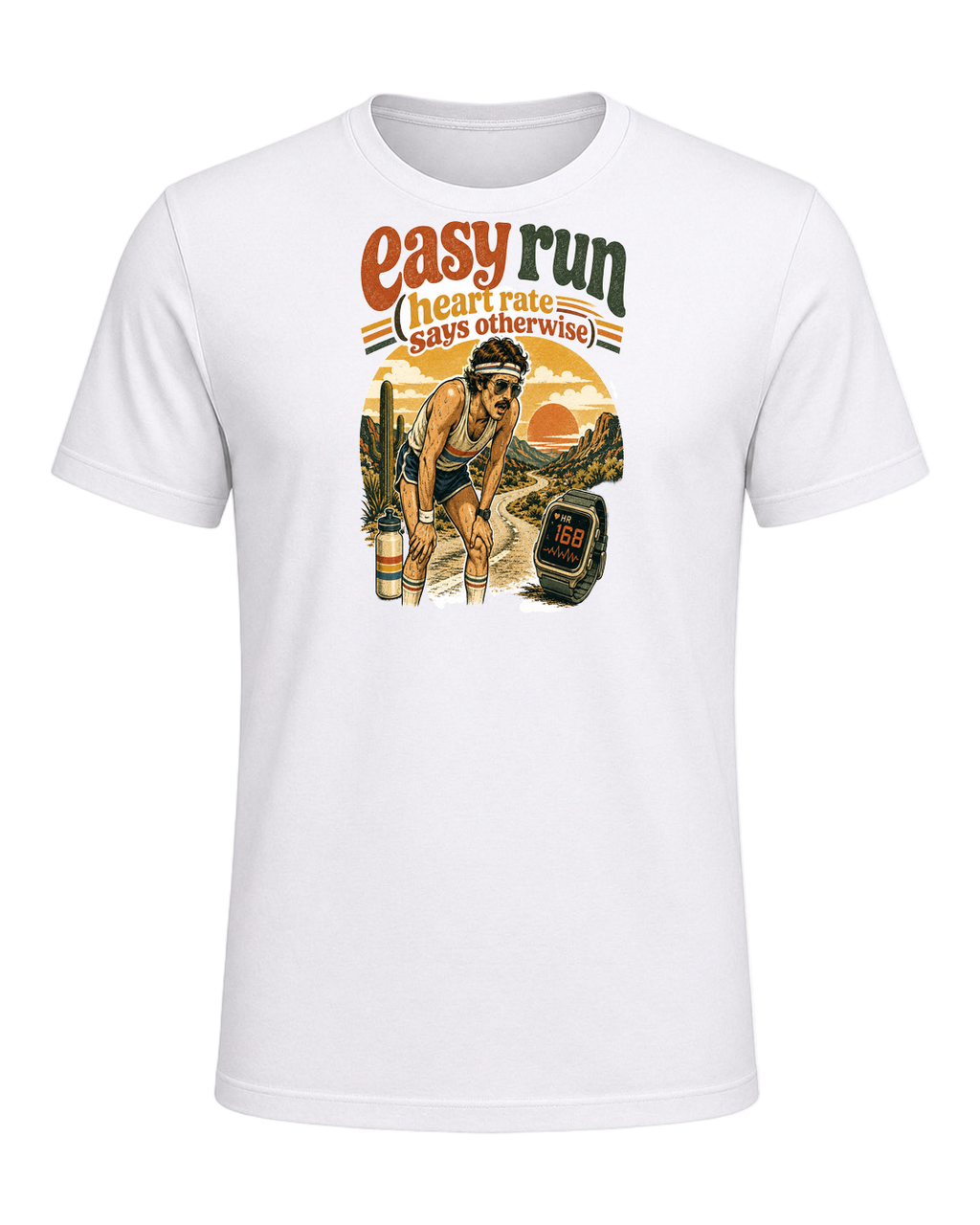 easy run (heart rate says otherwise) — White