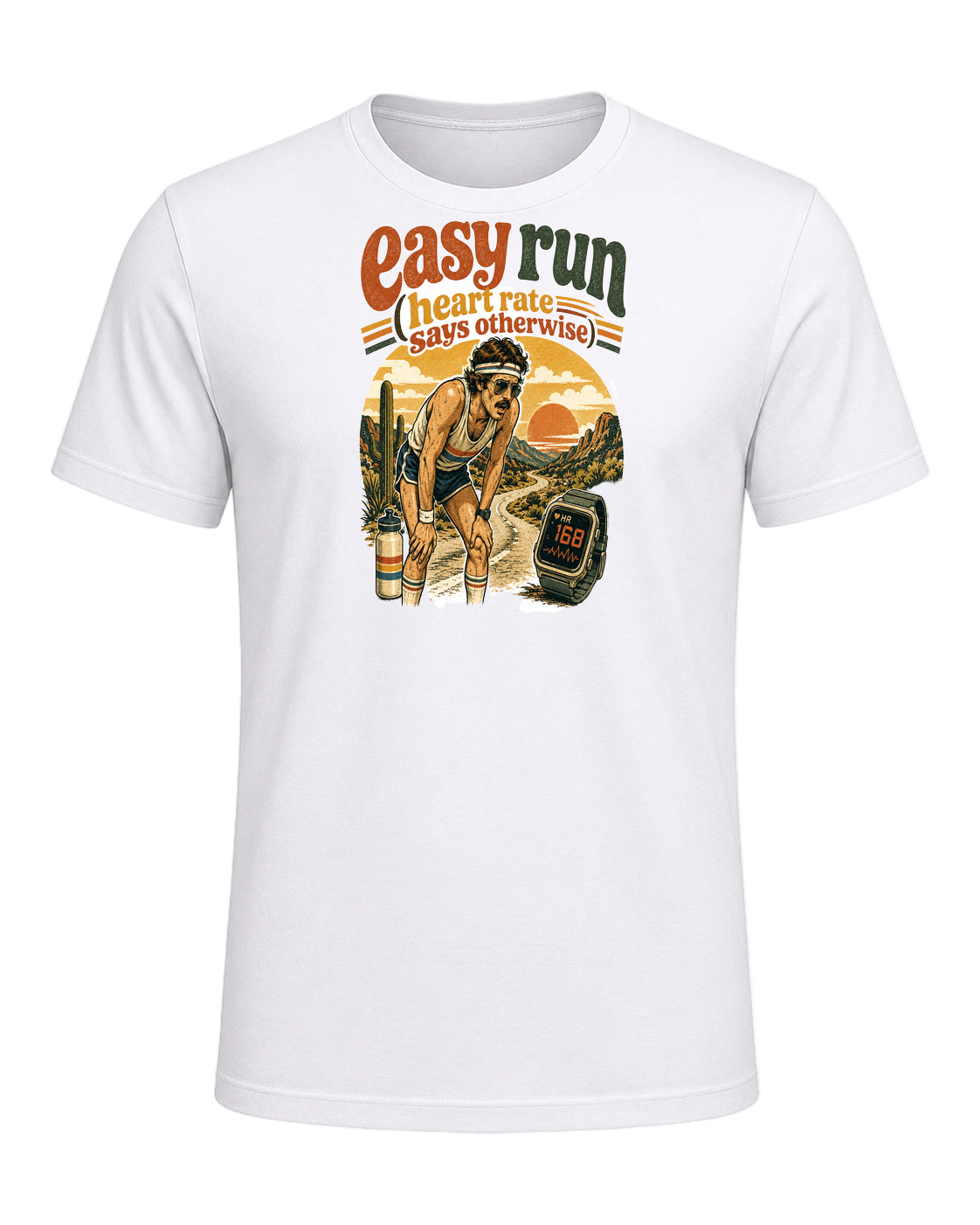 easy run (heart rate says otherwise) — White