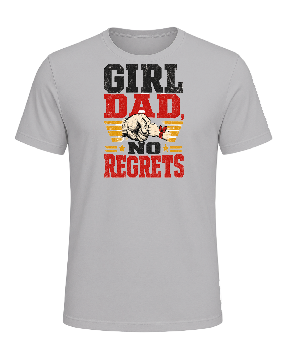 GIRL DAD, NO REGRETS — Athletic Heather