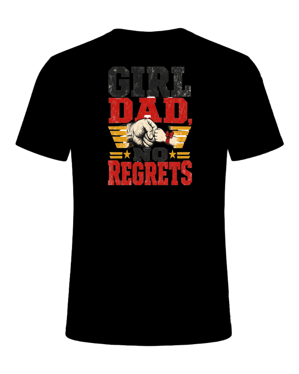 GIRL DAD, NO REGRETS — Black