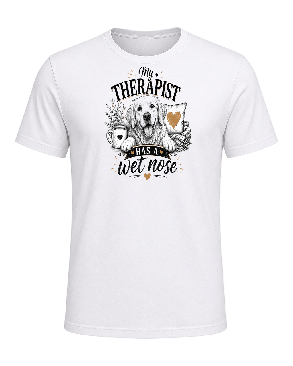 My therapist has a wet nose — White