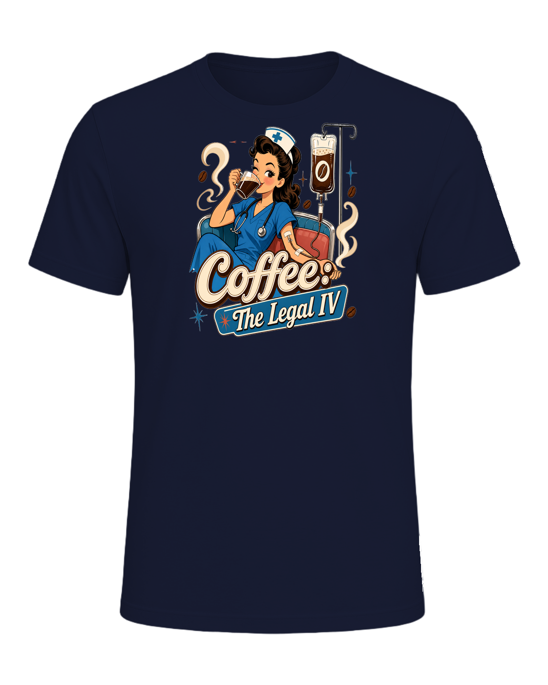 Nurse + Coffee — Navy
