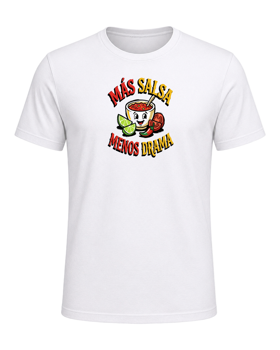 Más Salsa Menos Drama — White
