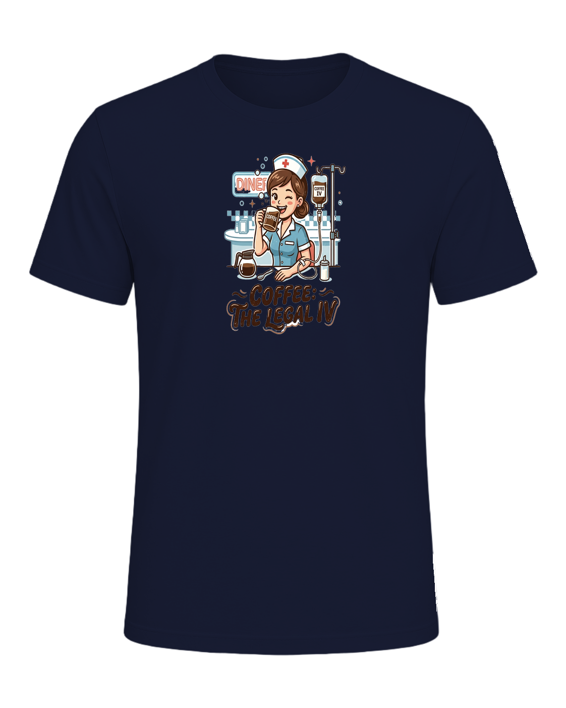 Nurse + Coffee — Navy
