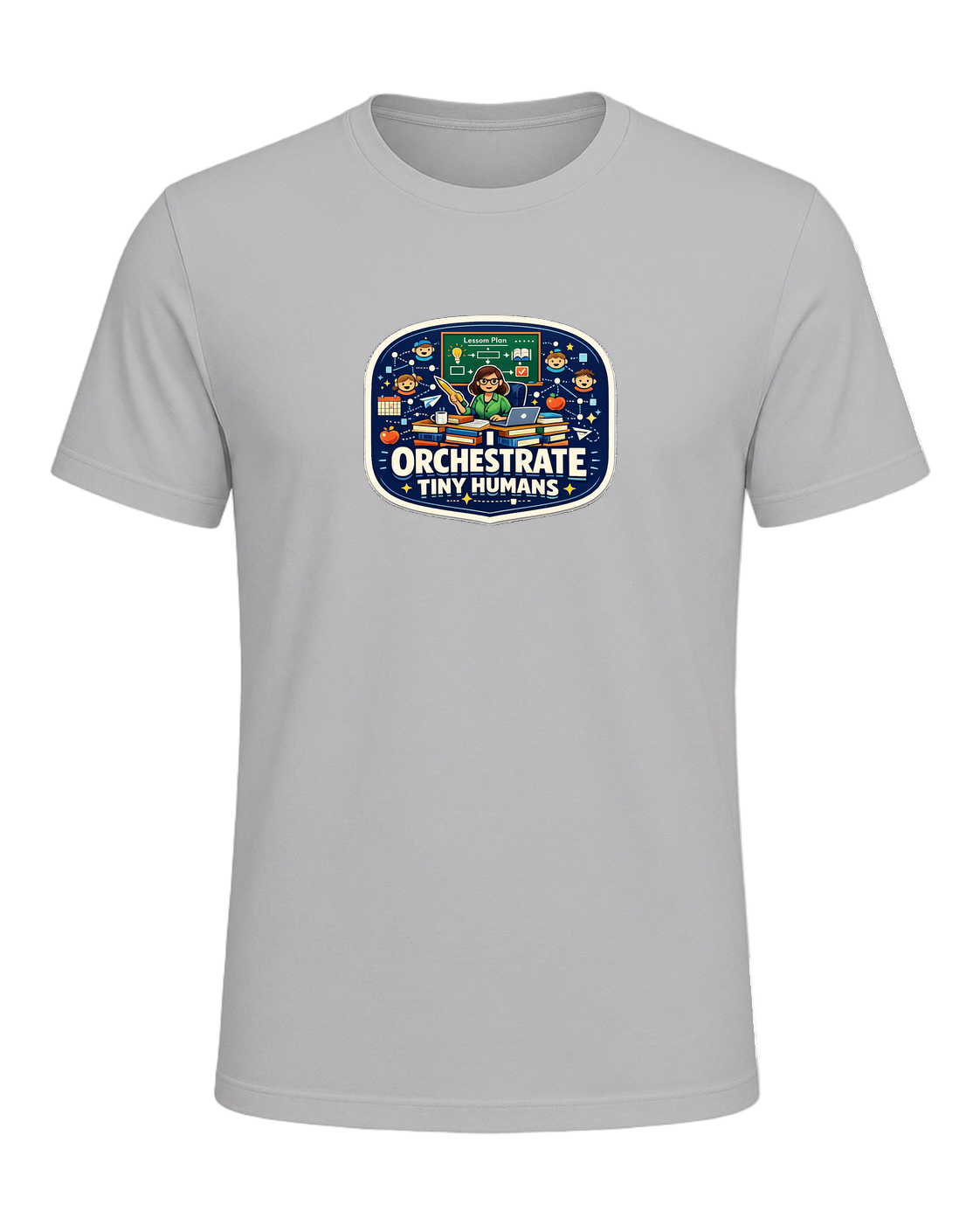 I Orchestrate Tiny Humans Tee — Athletic Heather