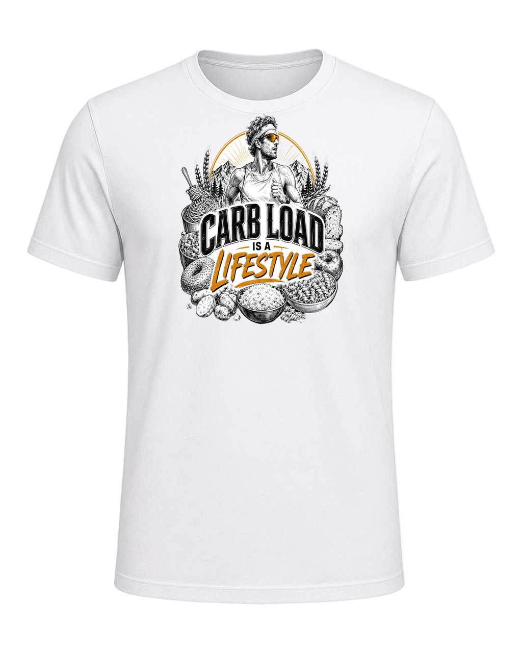 CARB LOAD IS A LIFESTYLE — White
