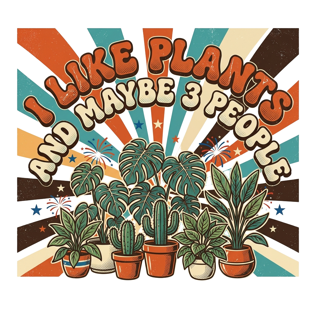 I LIKE PLANTS AND MAYBE 3 PEOPLE