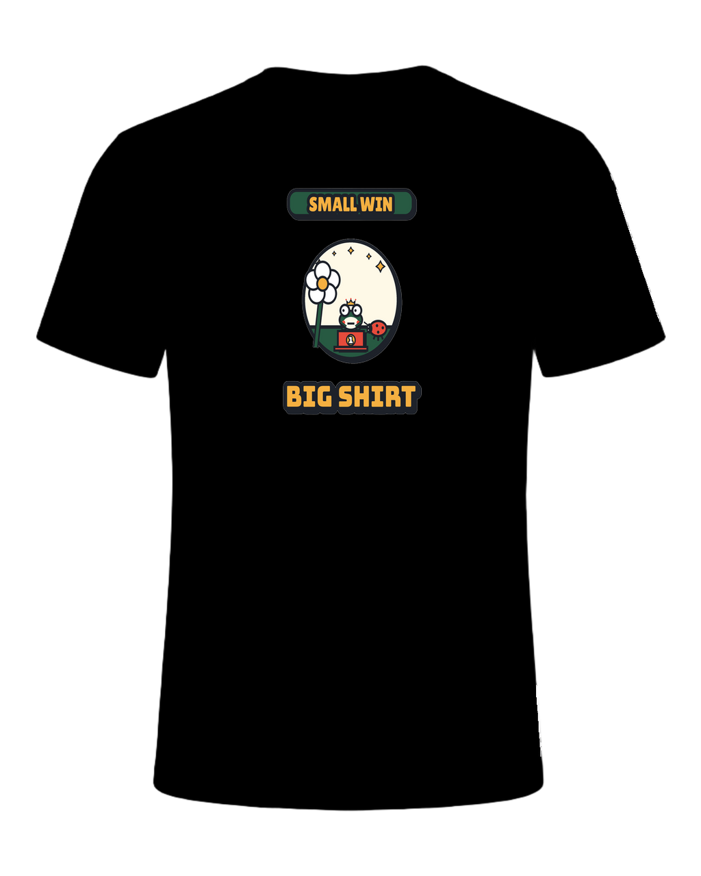 SMALL WIN BIG SHIRT — Black
