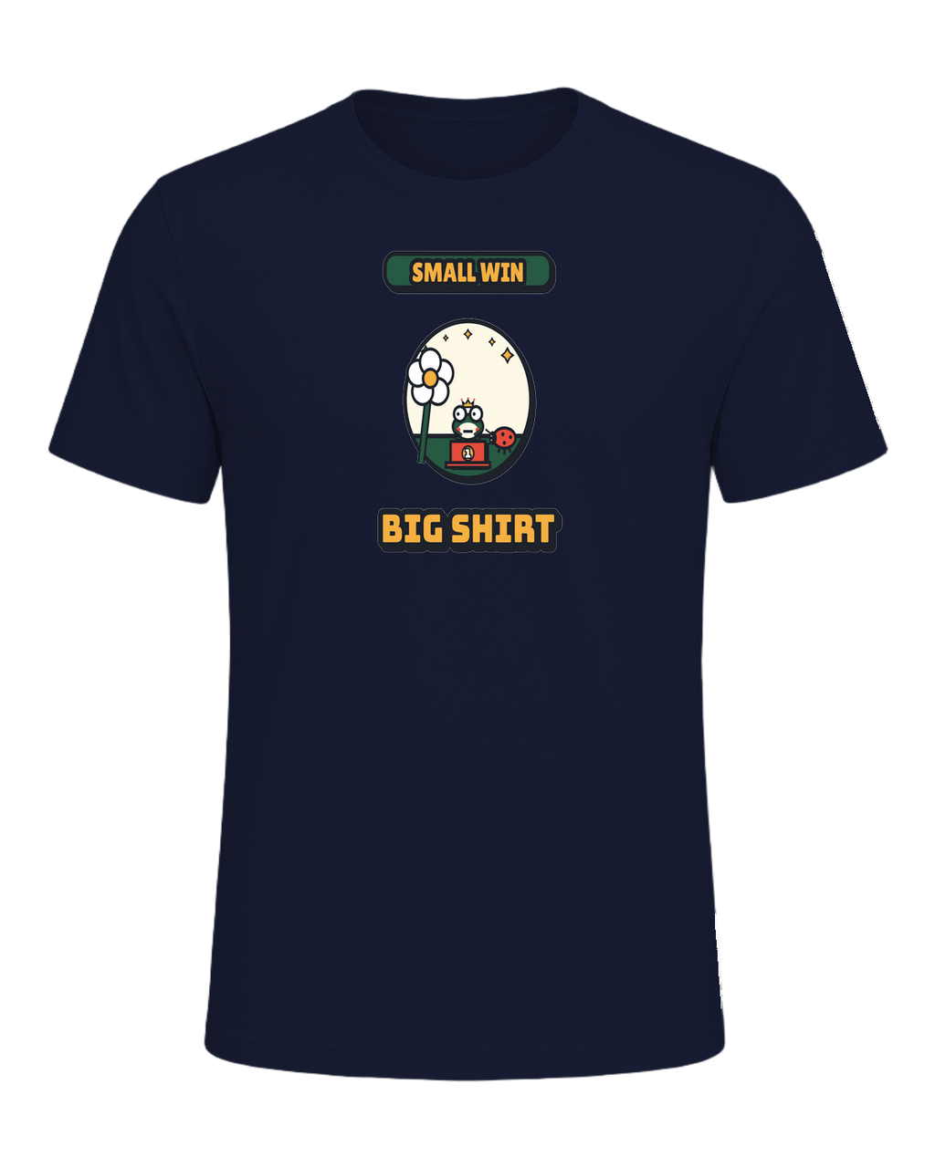 SMALL WIN BIG SHIRT — Navy