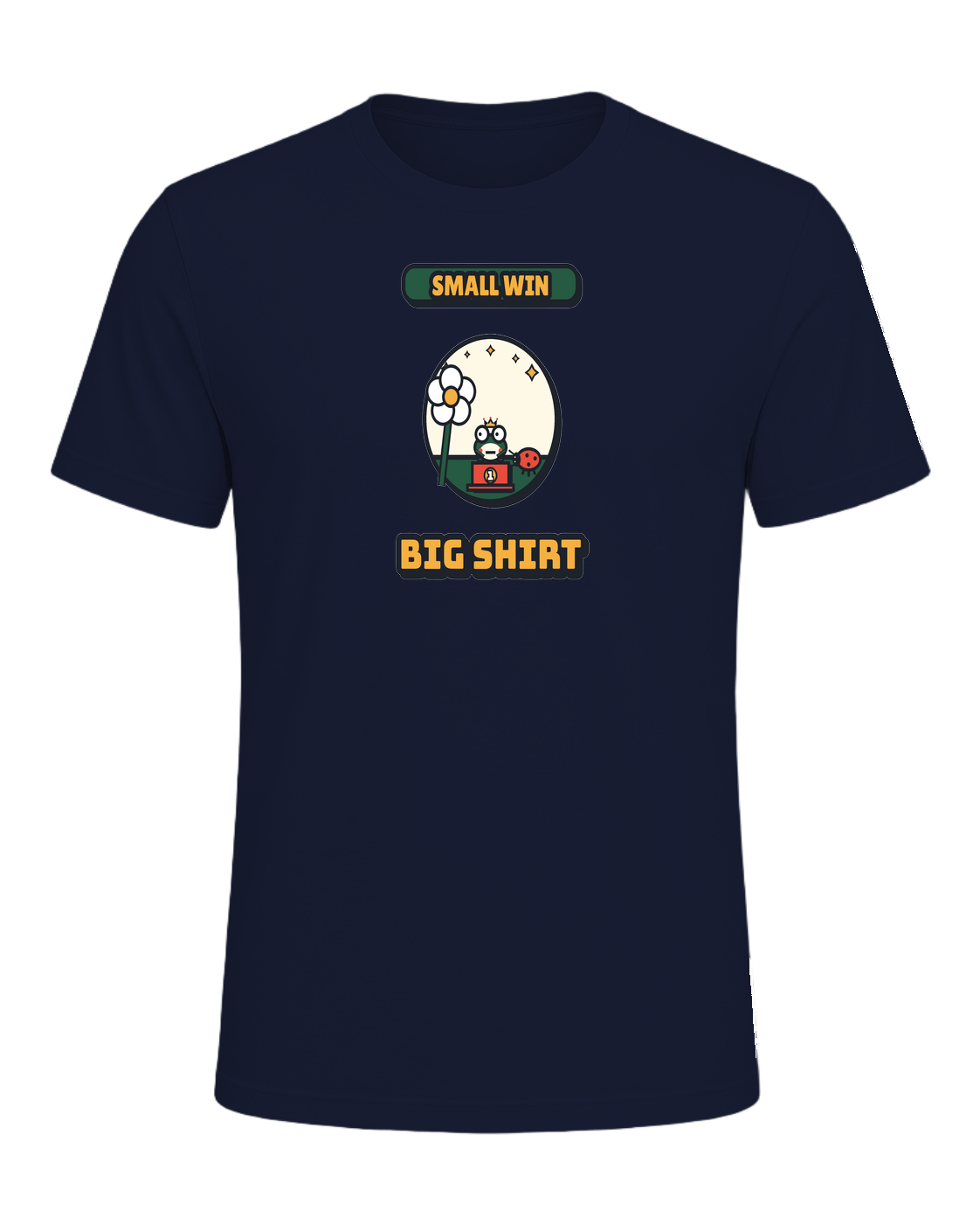 SMALL WIN BIG SHIRT — Navy