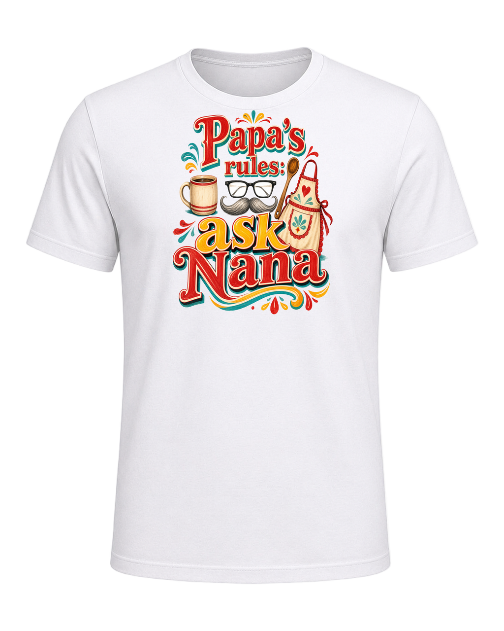 Papa's rules: ask Nana — White