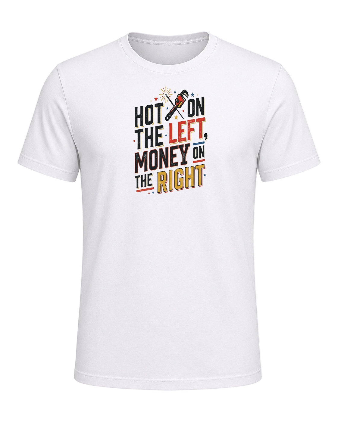 Hot on the left, money on the right — White