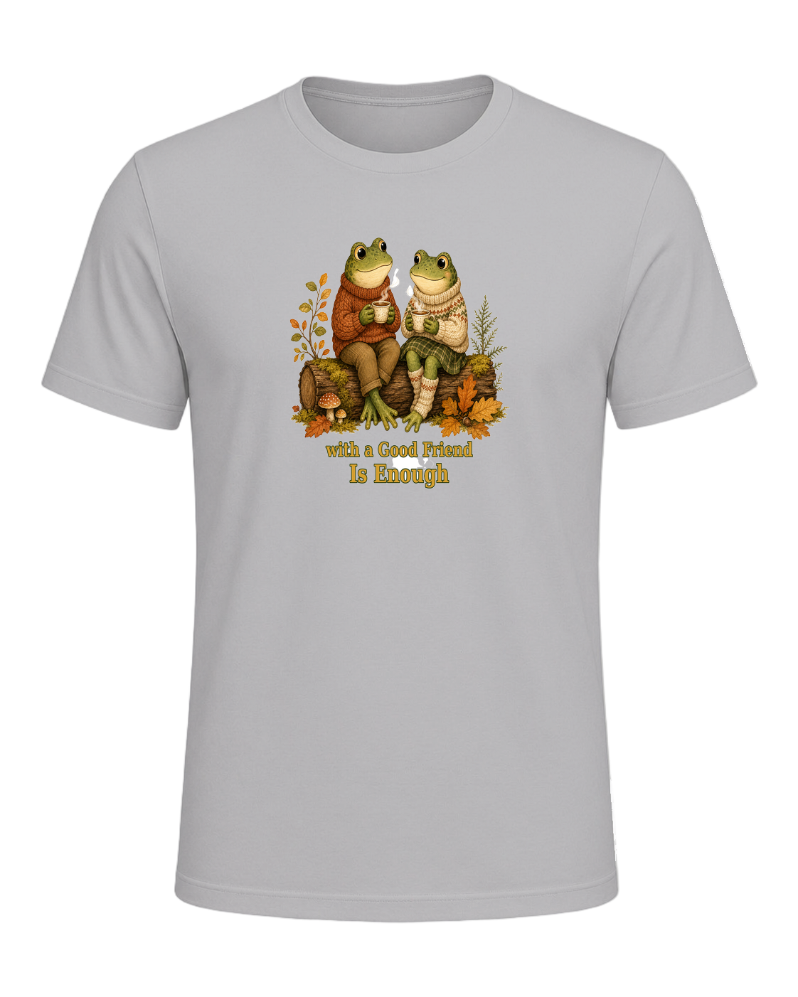 Cozy Frog Friends — Athletic Heather