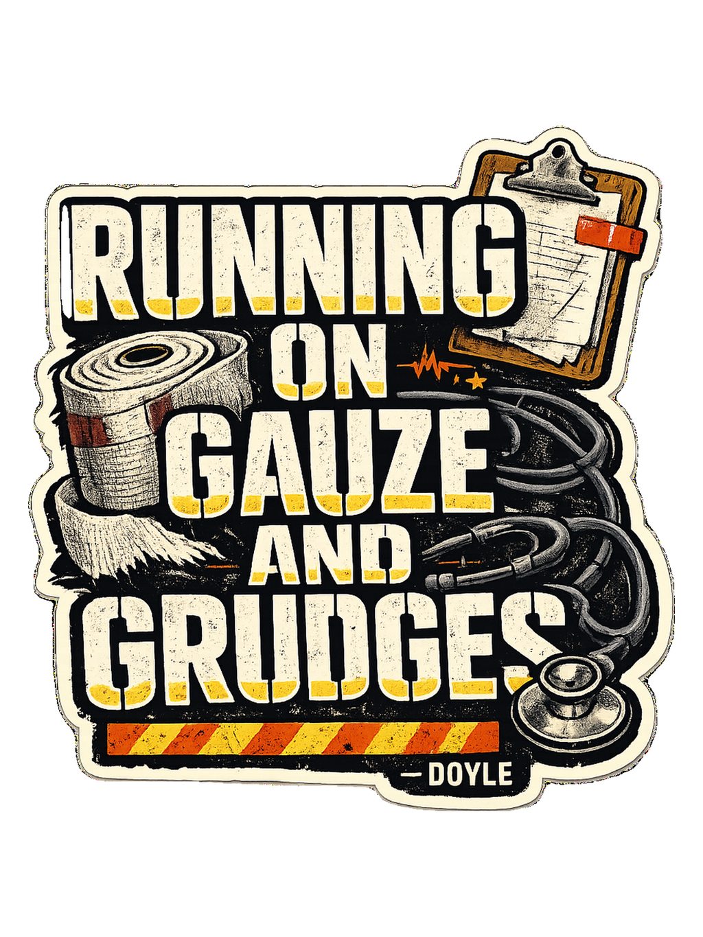 Running On Gauze And Grudges Tee