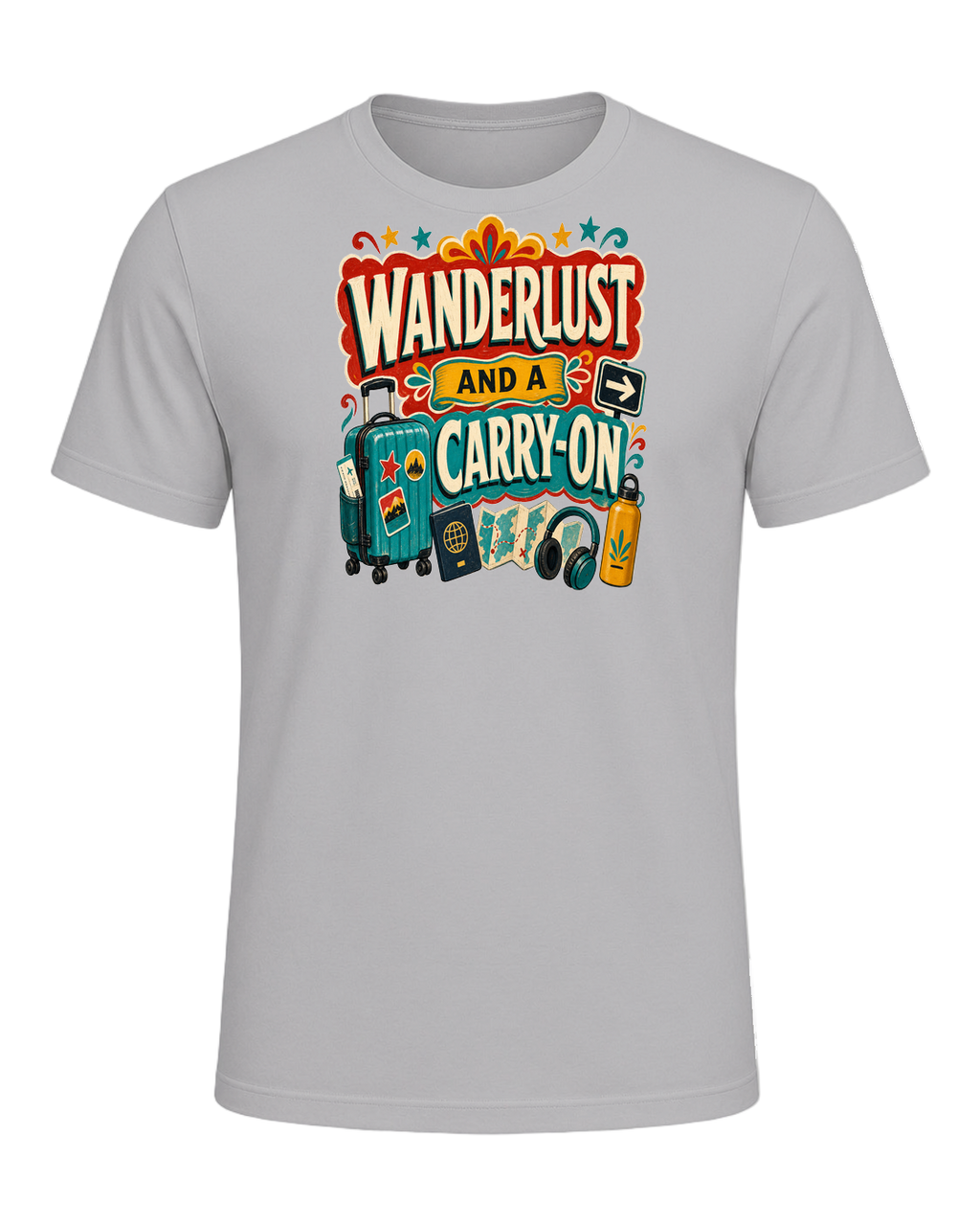 WANDERLUST AND A CARRY-ON — Athletic Heather