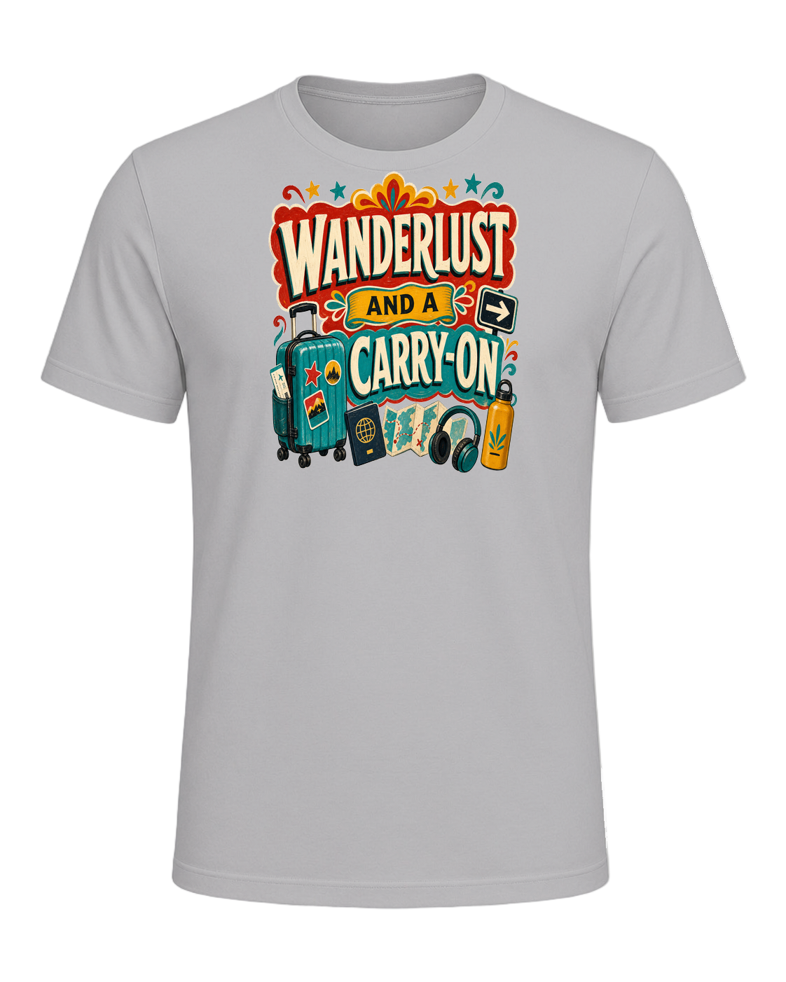 WANDERLUST AND A CARRY-ON — Athletic Heather