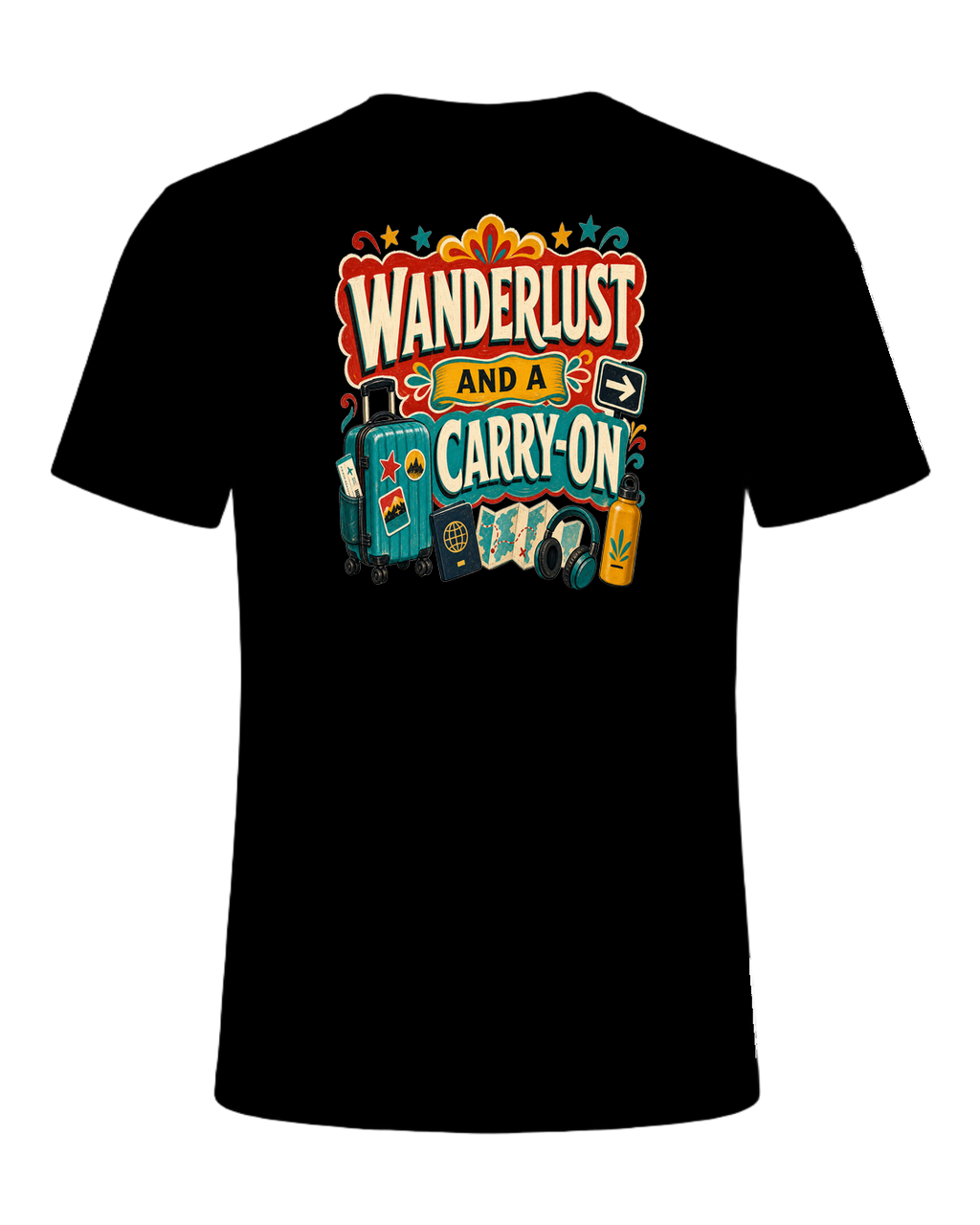 WANDERLUST AND A CARRY-ON — Black