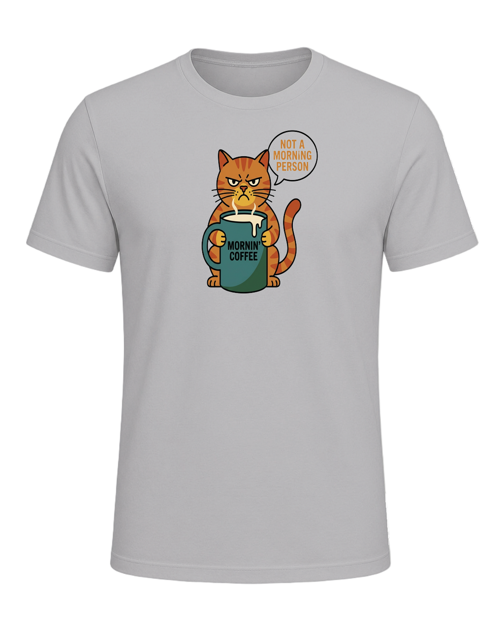 Grumpy Tabby Coffee — Athletic Heather