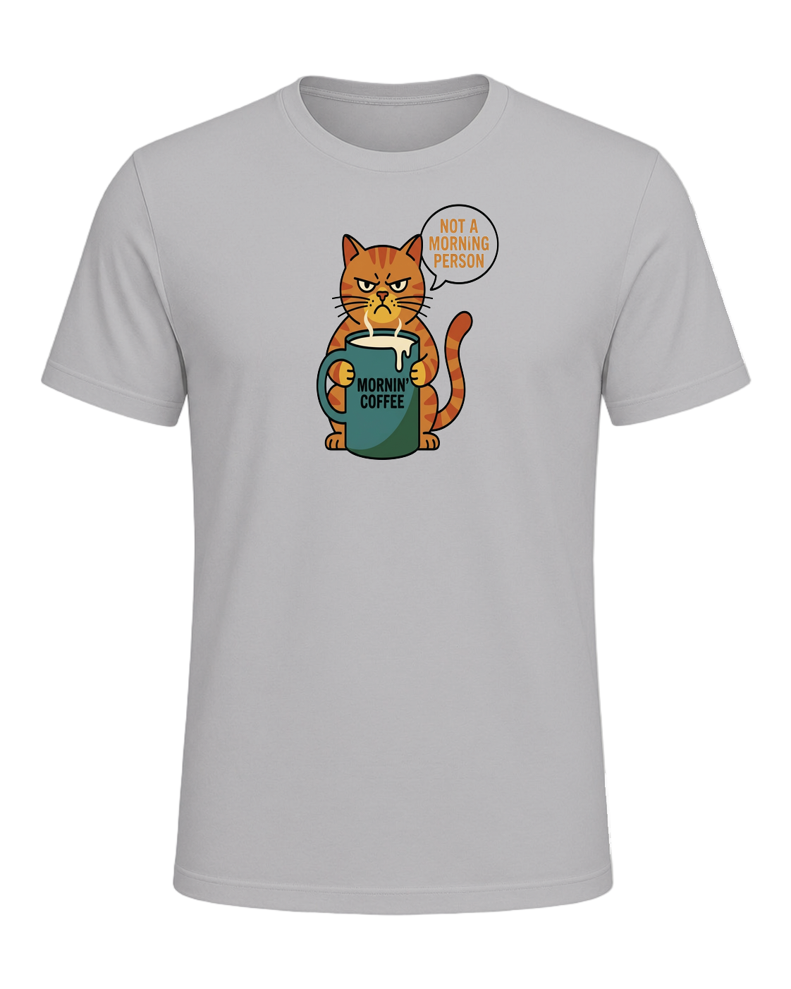 Grumpy Tabby Coffee — Athletic Heather