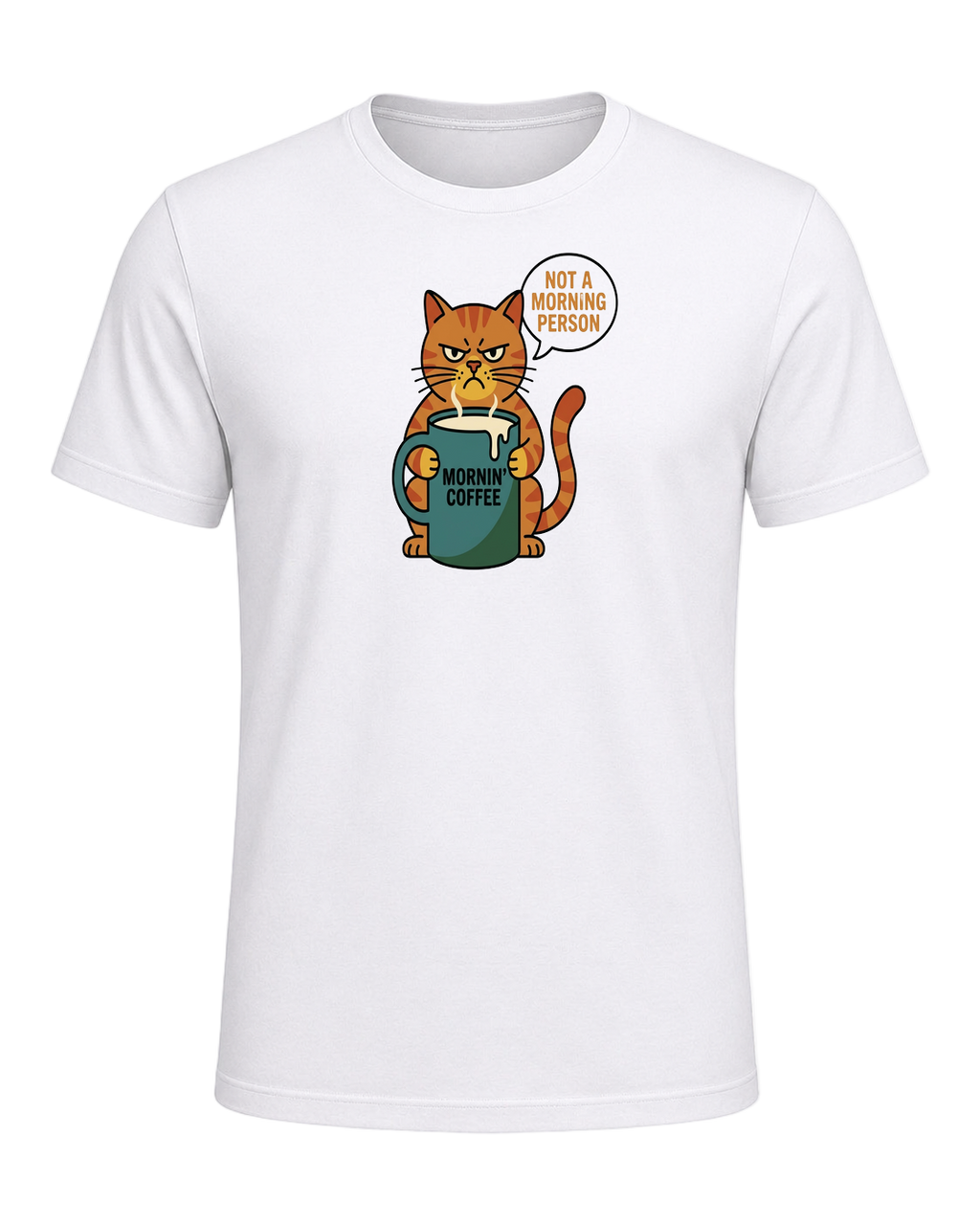Grumpy Tabby Coffee — White
