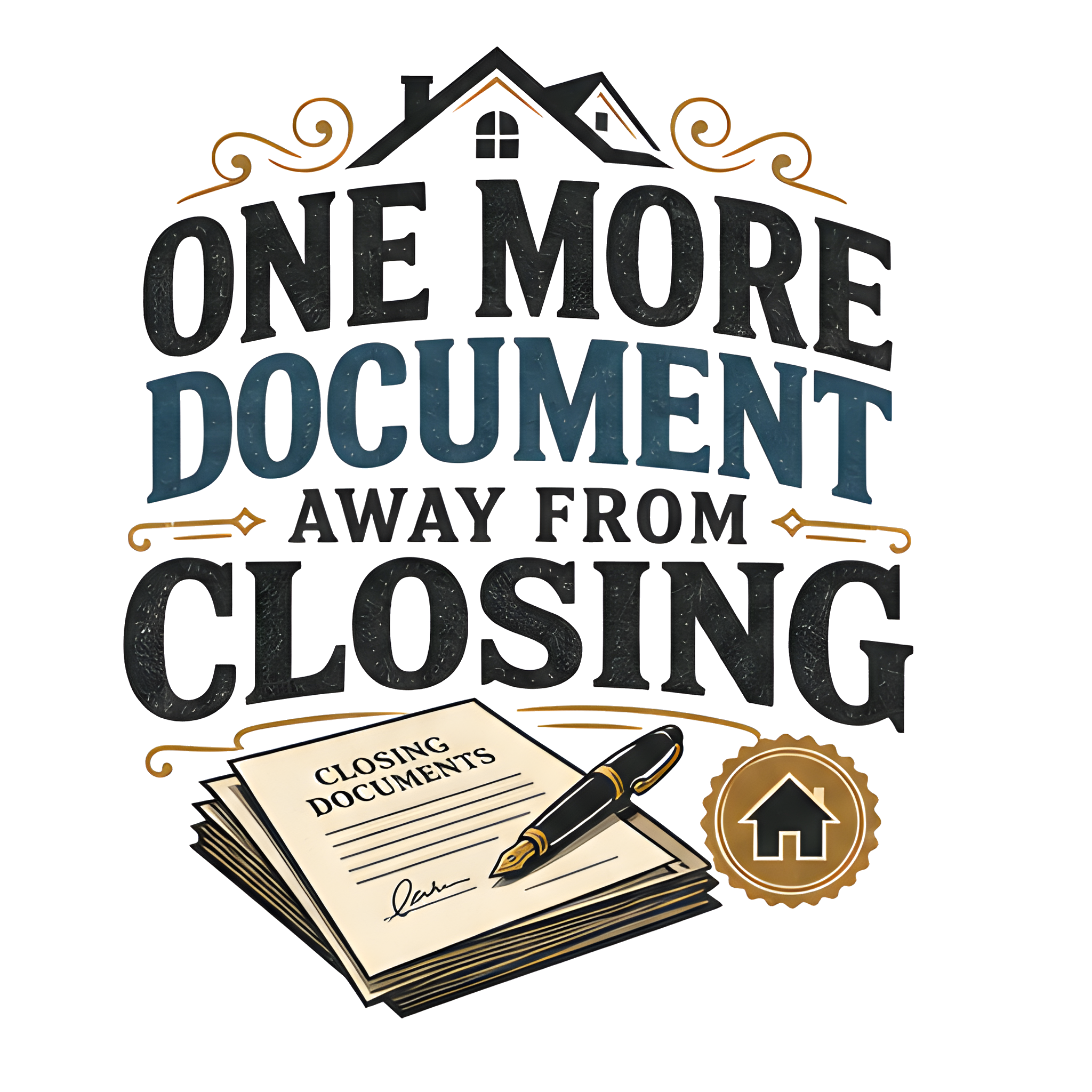 ONE MORE DOCUMENT AWAY FROM CLOSING