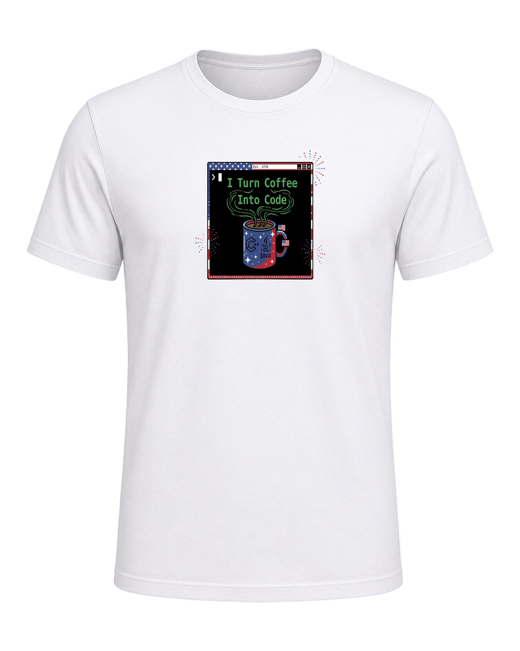 Coffee + Programmer — White