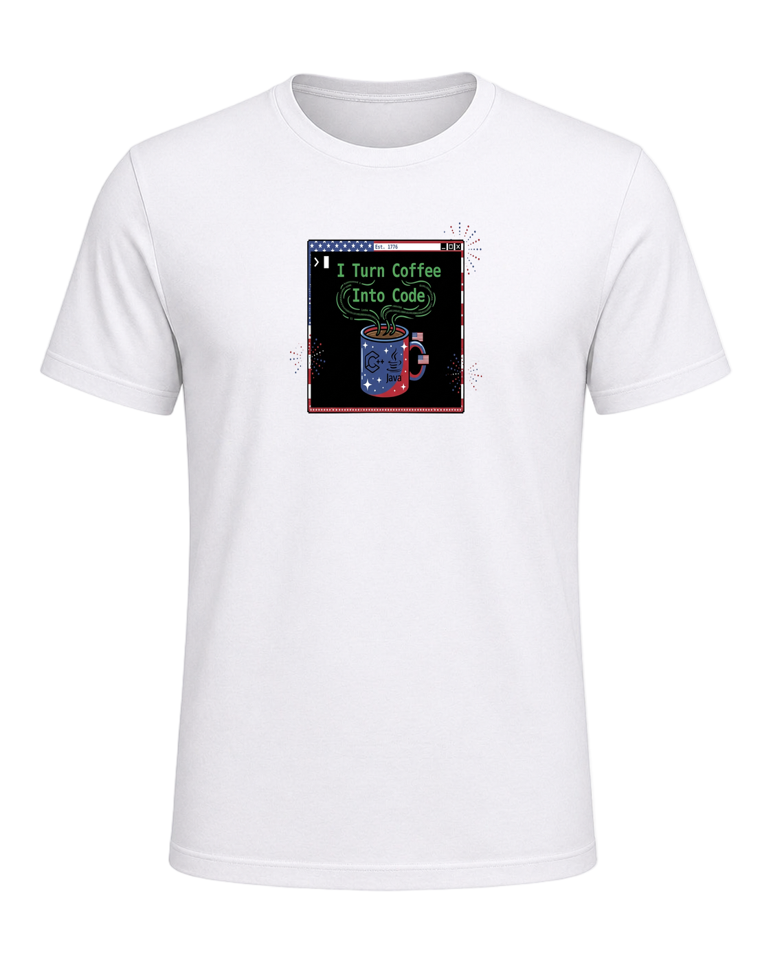 Coffee + Programmer — White