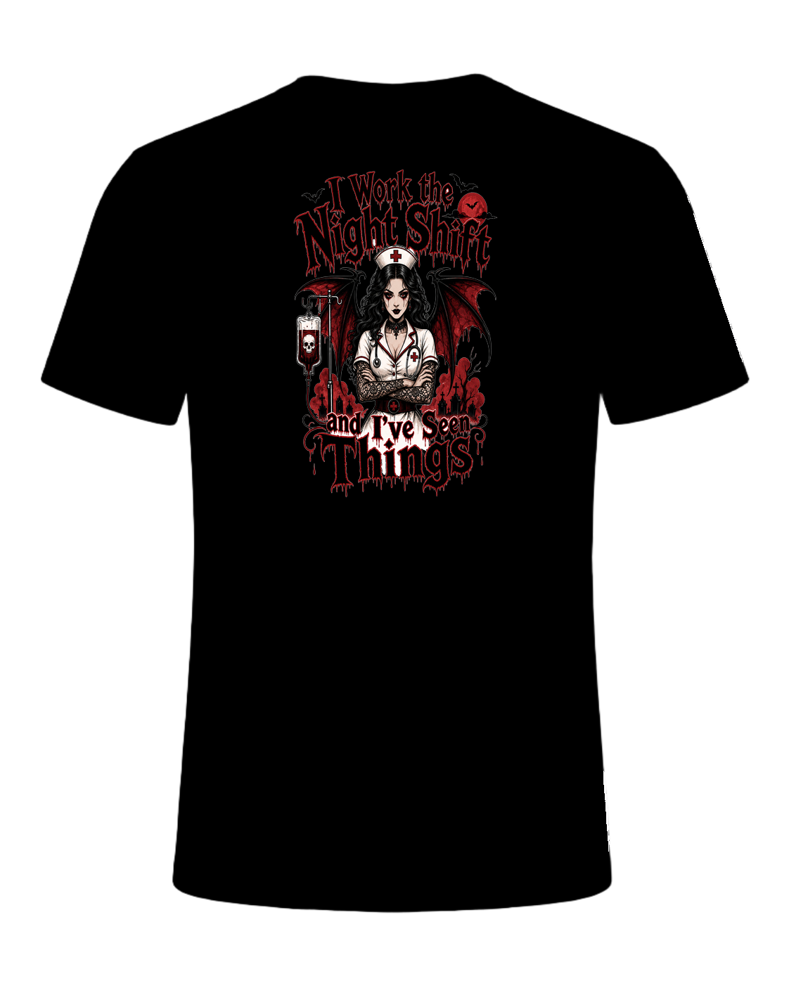 Nurse Night Shift Spooky — Black