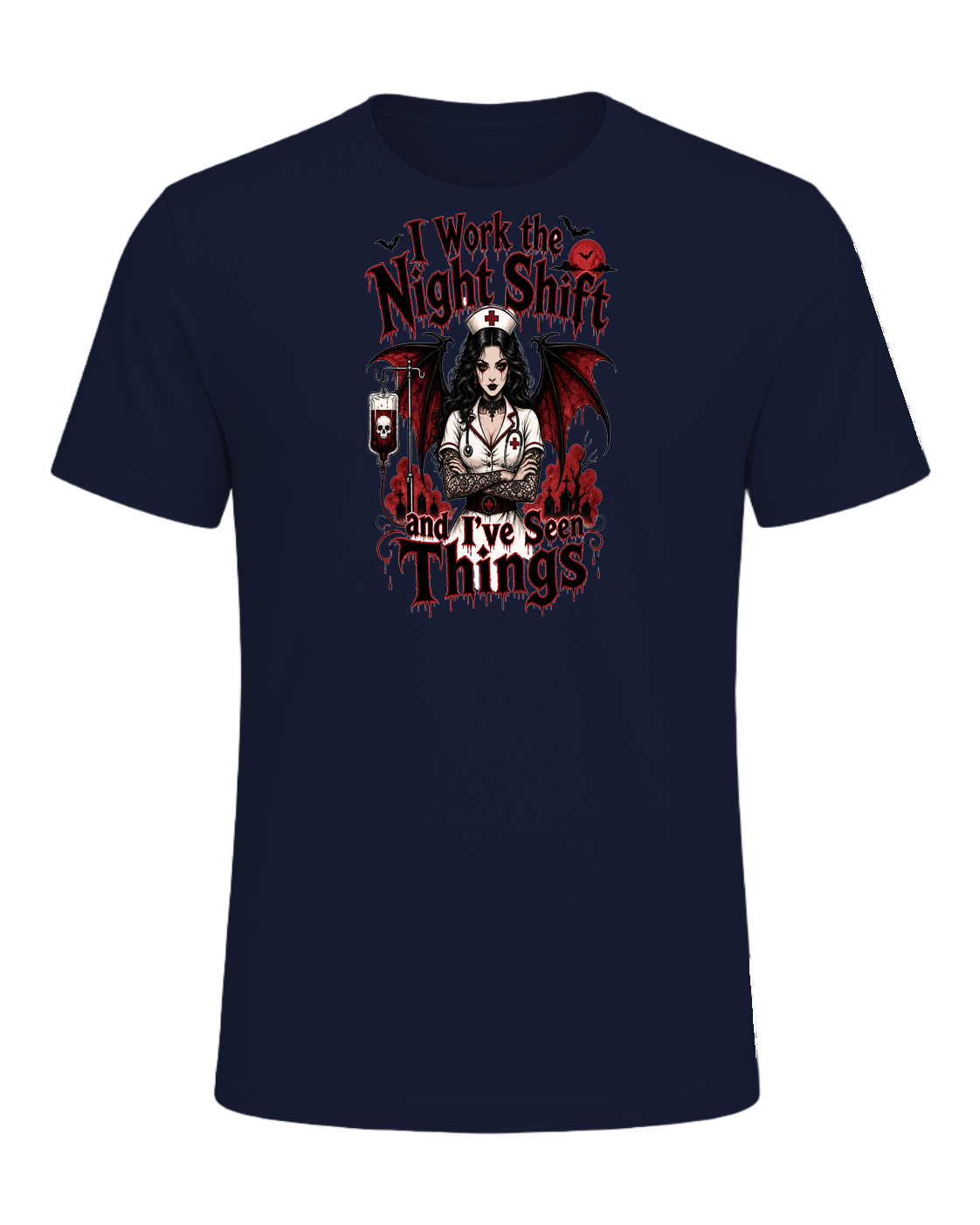 Nurse Night Shift Spooky — Navy