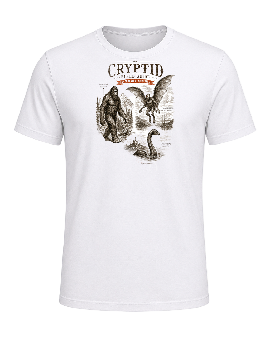 Cryptozoology Fan — White