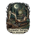 Excavator therapy in session