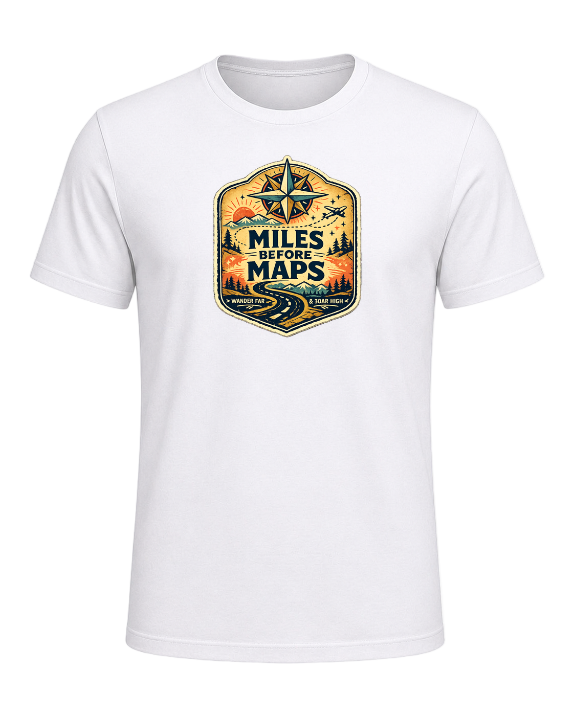 Miles Before Maps Tee — White