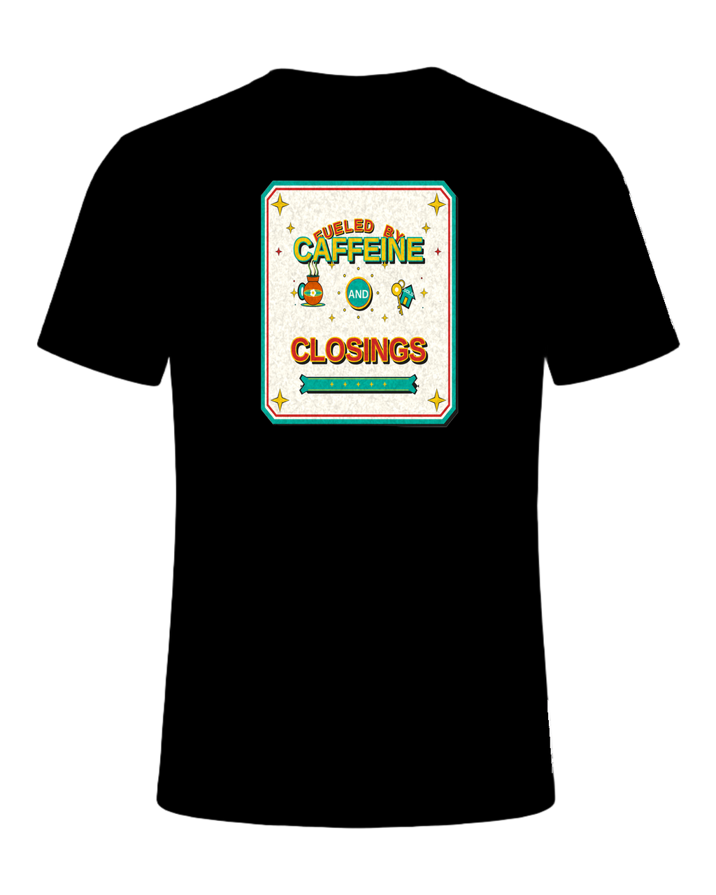 FUELED BY CAFFEINE AND CLOSINGS — Black