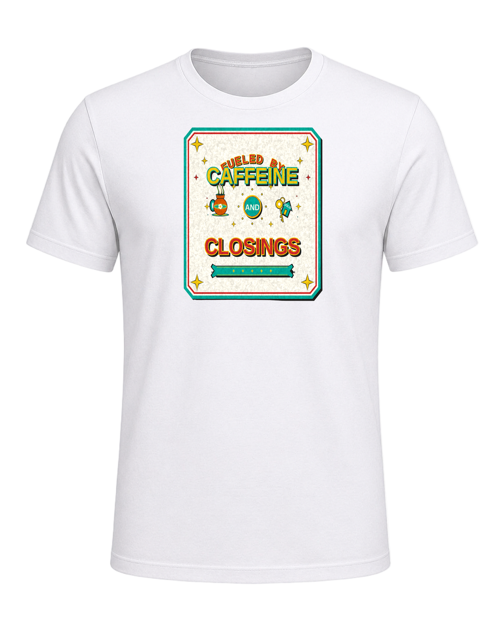 FUELED BY CAFFEINE AND CLOSINGS — White