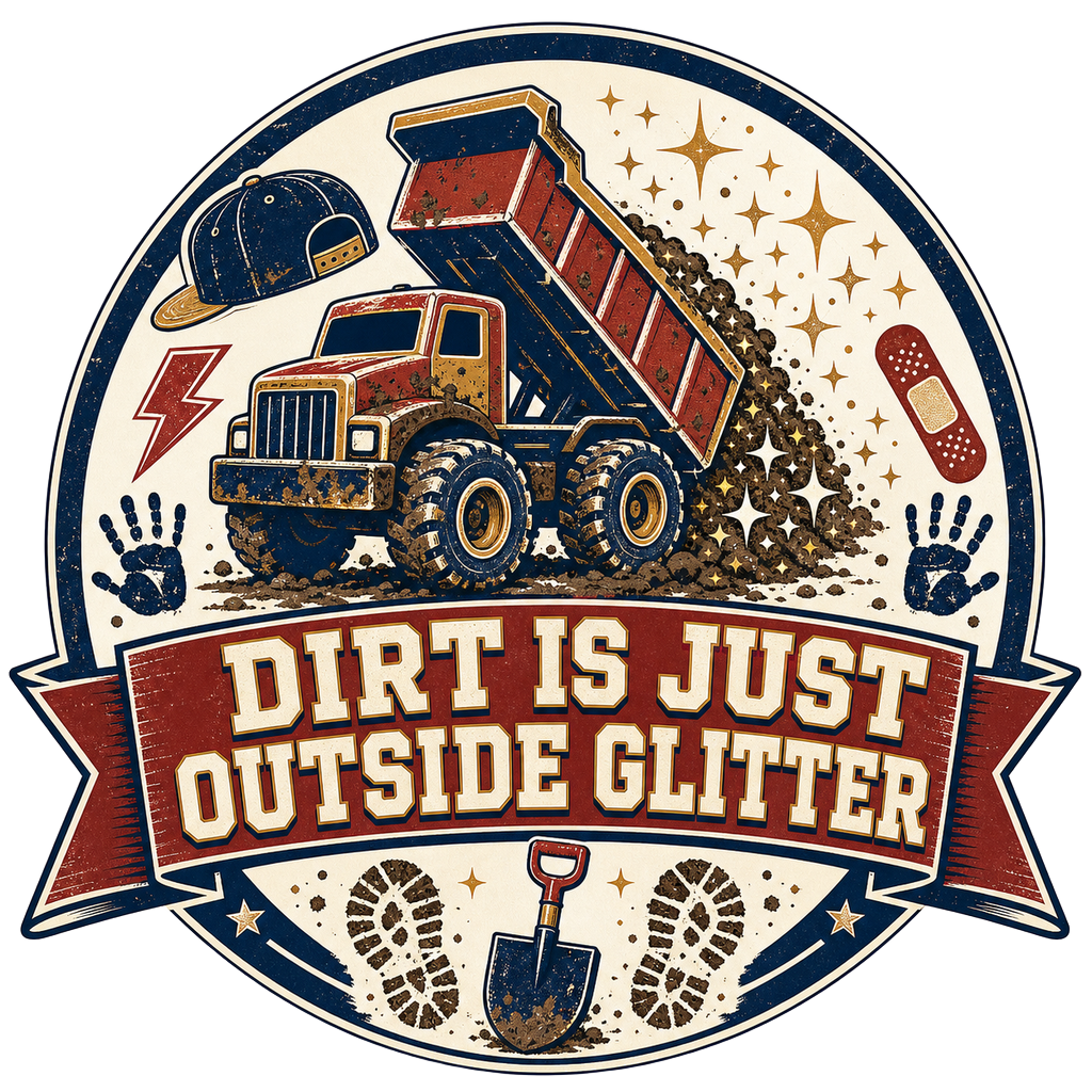 Dirt is just outside glitter