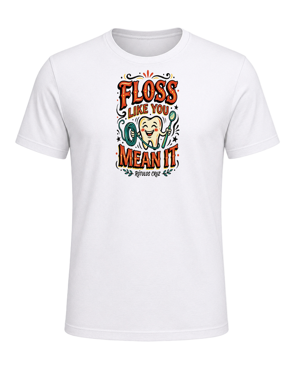 Floss like you mean it — White