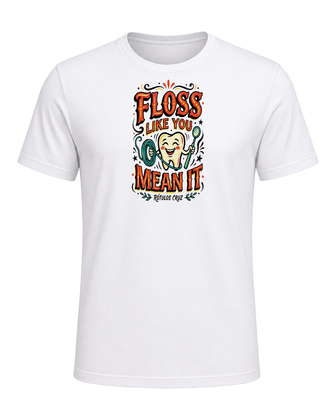 Floss like you mean it — White