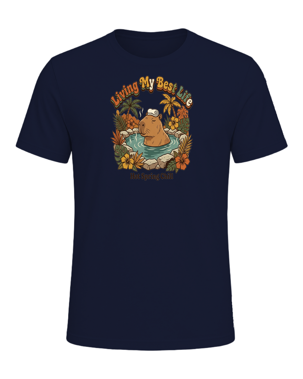 Capybara Chill Vibes — Navy