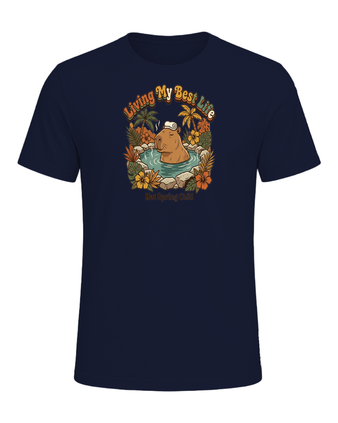 Capybara Chill Vibes — Navy