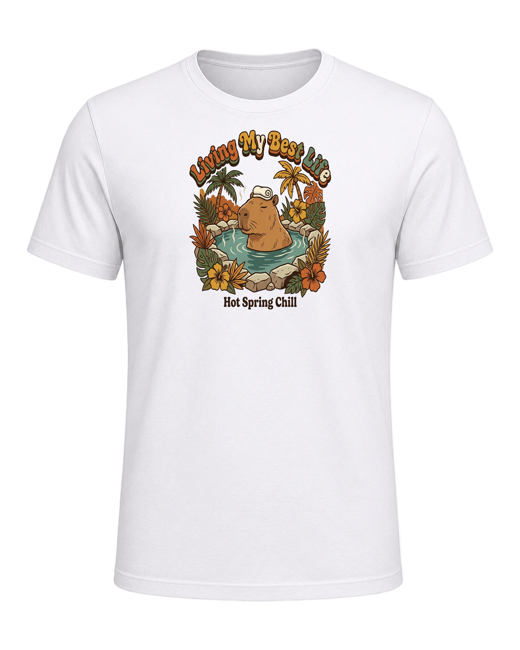 Capybara Chill Vibes — White