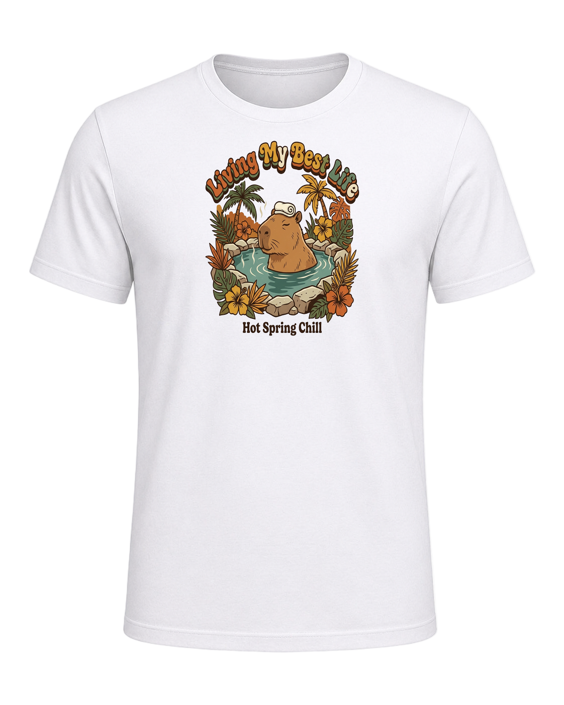 Capybara Chill Vibes — White