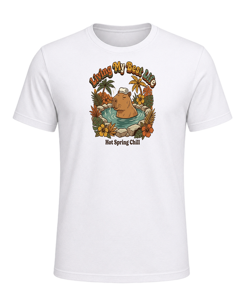 Capybara Chill Vibes — White
