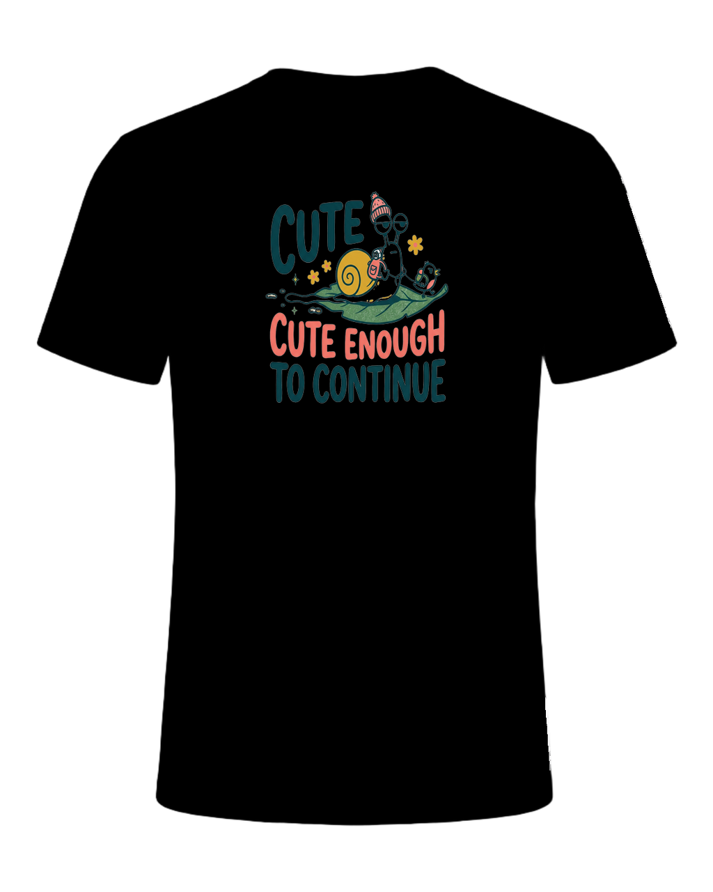 CUTE ENOUGH TO CONTINUE — Black