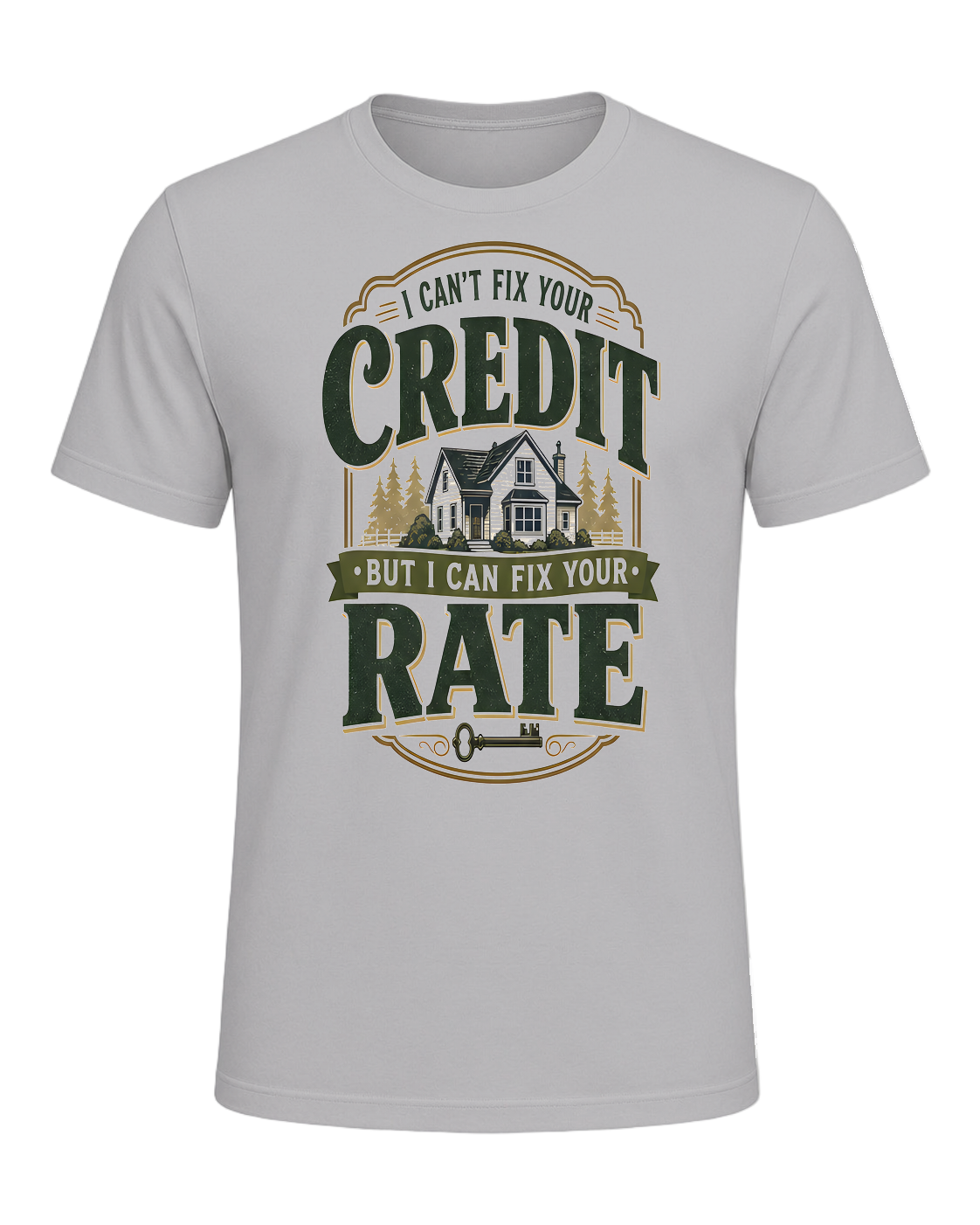 I CAN'T FIX YOUR CREDIT BUT I CAN FIX YOUR RATE — Athletic Heather