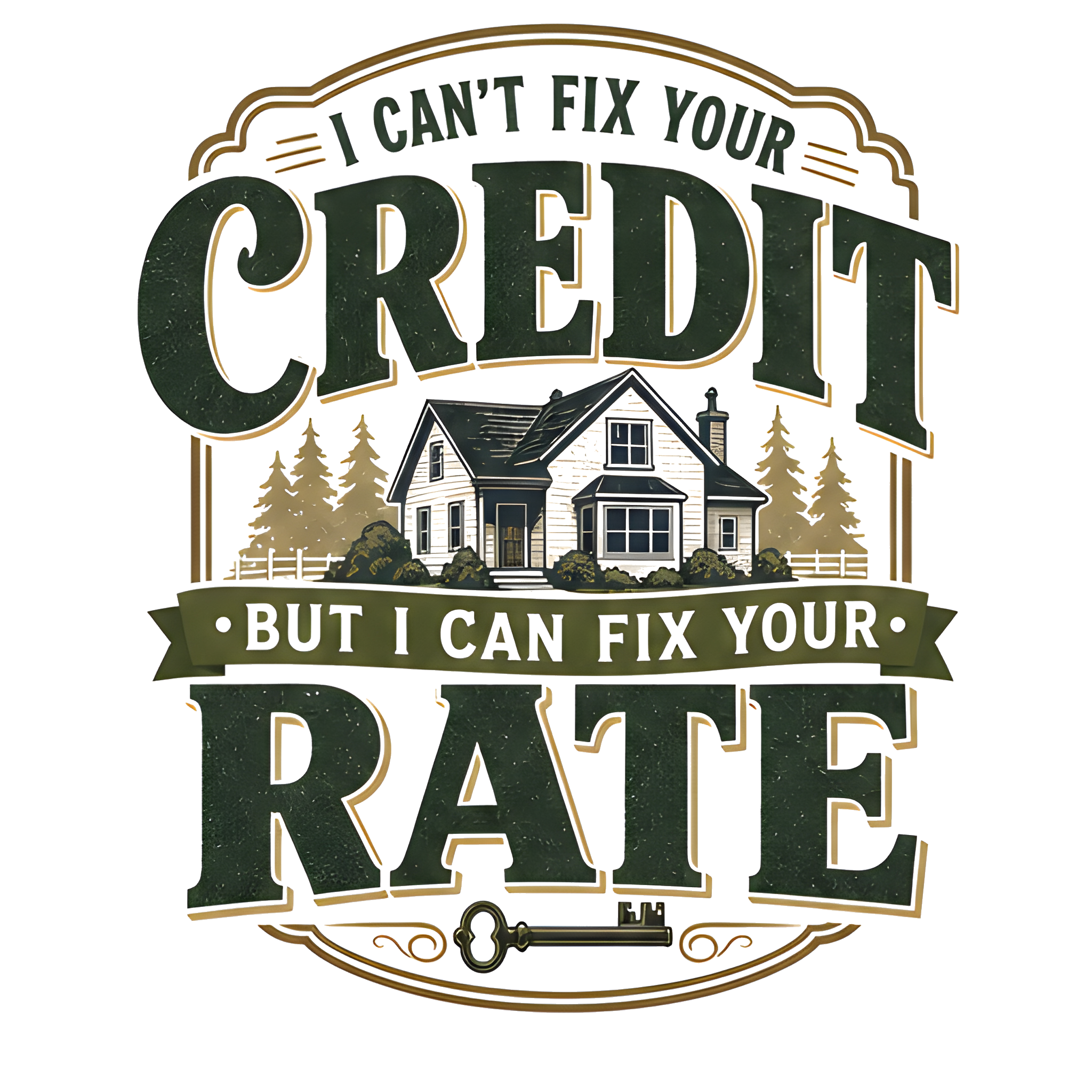 I CAN'T FIX YOUR CREDIT BUT I CAN FIX YOUR RATE
